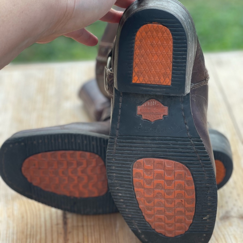 Women’s Brown Leather Boots Harley Davidson - Picture 4 of 5